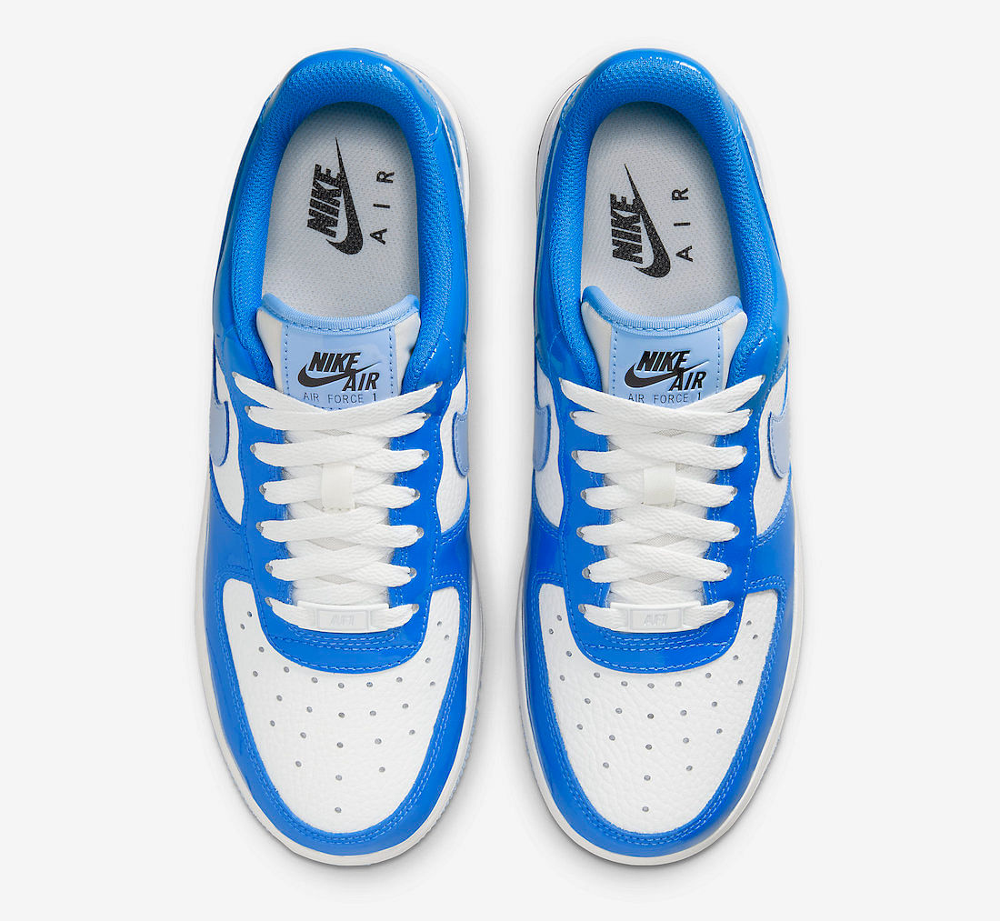 Nike air force 1 logo online bleu