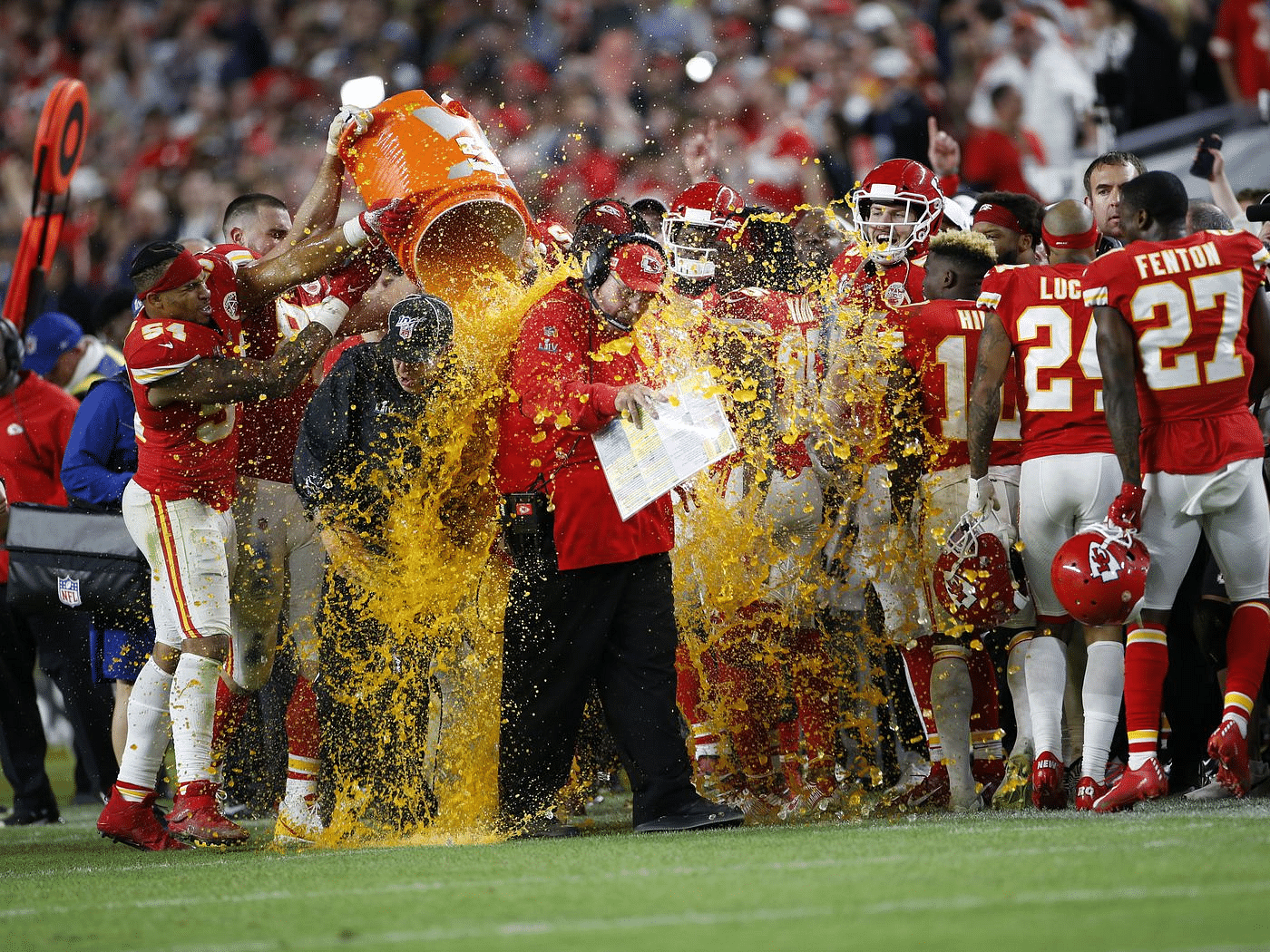 Super Bowl Gatorade color 2022: Sean McVay showered in blue