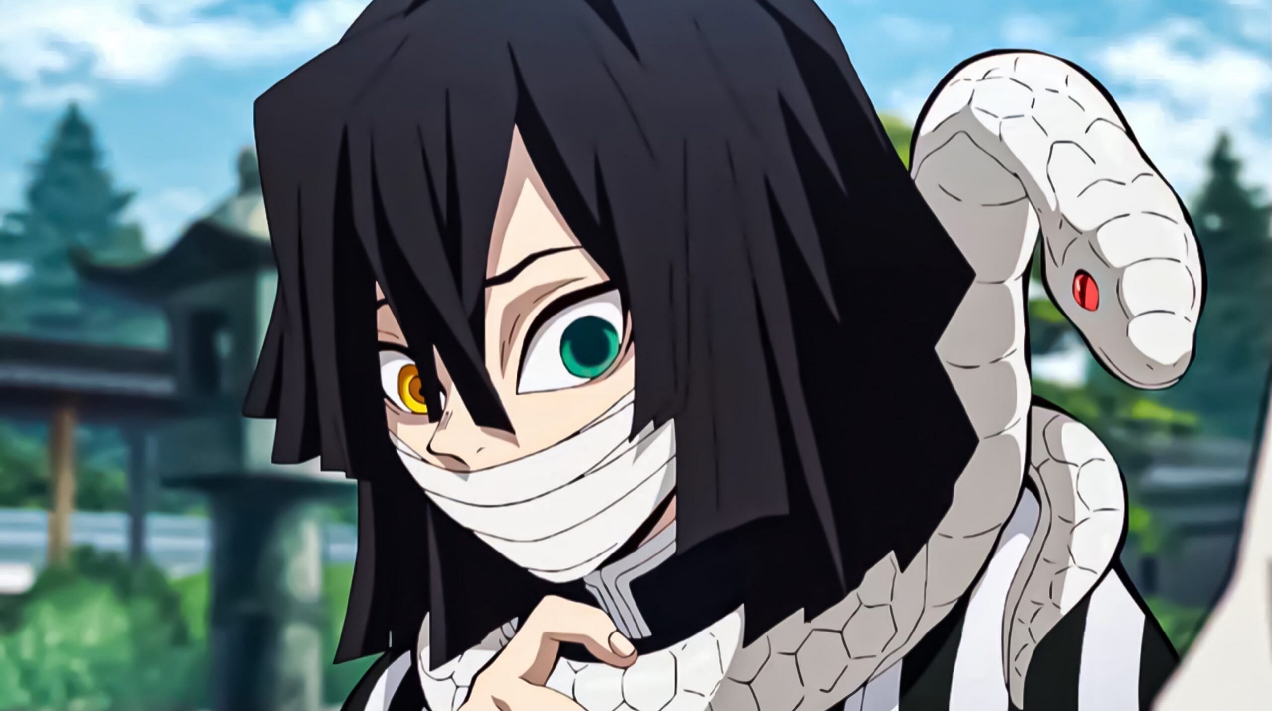 7 beautiful Demon Slayer characters who hide their faces behind masks