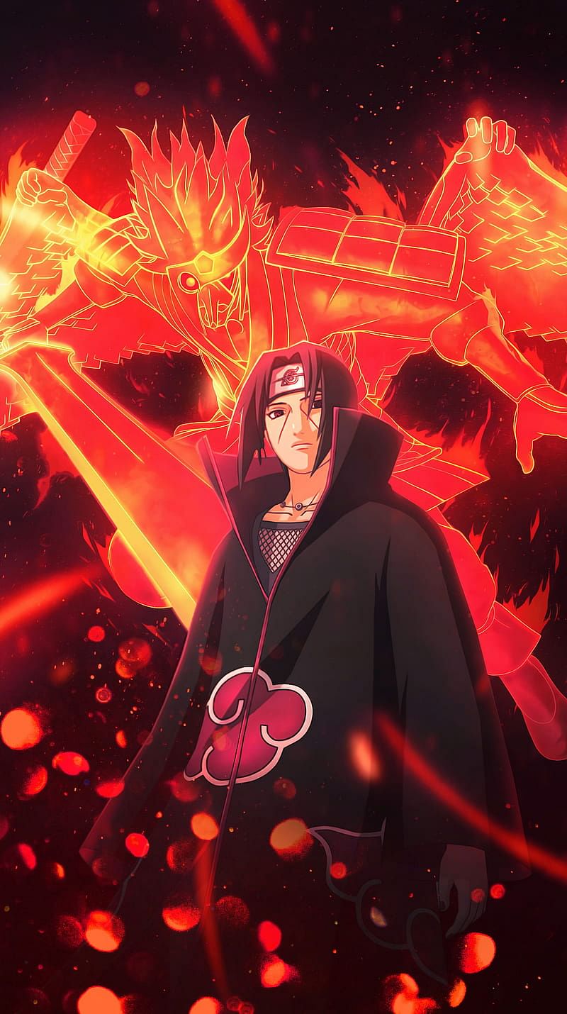 Itachi Uchiha Wallpaper 4K, AMOLED, Naruto, Black background