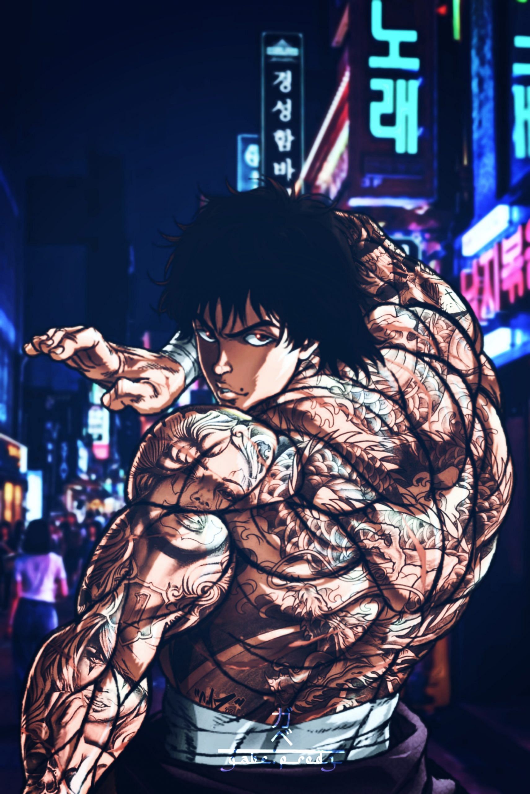 Baki, anime, muscle, HD phone wallpaper