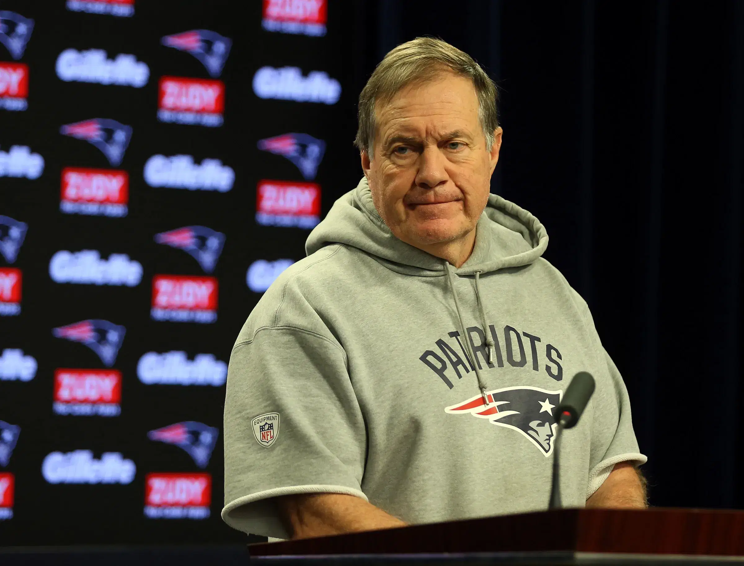 Belichick sweater hot sale